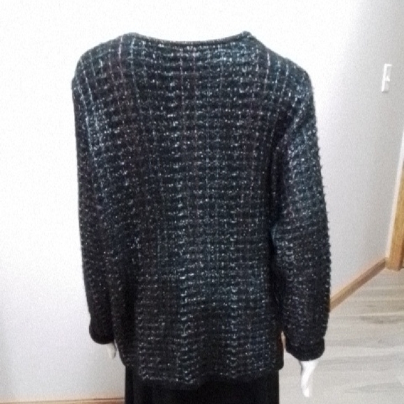 Women's Black Tweed Jacket/Blazer - Picture 3 of 5